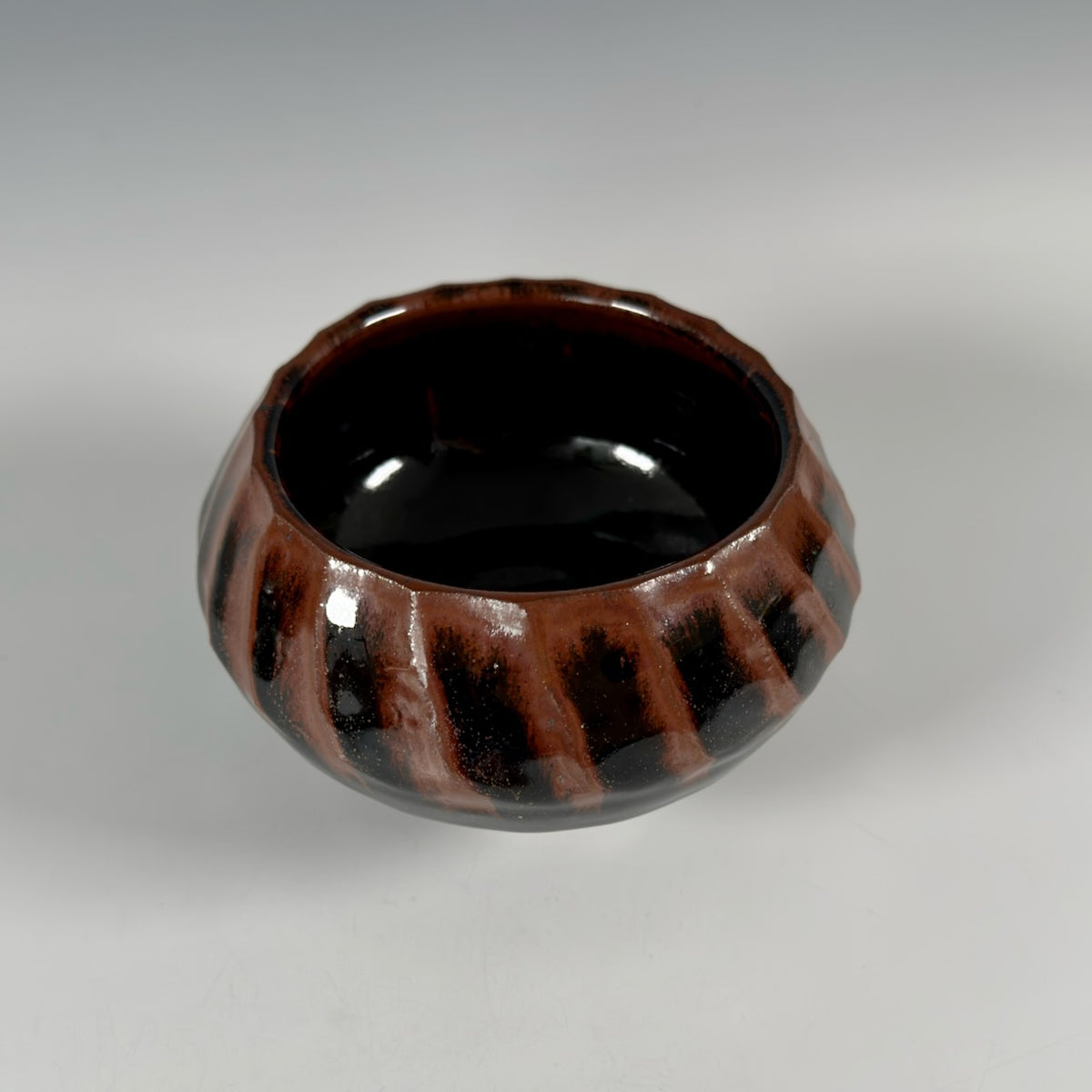 Warren MacKenzie fluted footed bowl