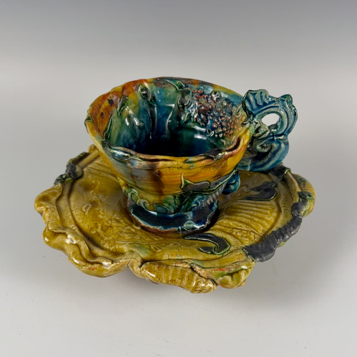 Lisa Orr large cup and saucer set, 2 of 2