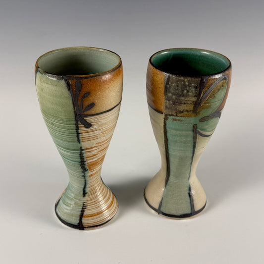 Suze Lindsay tumblers, set of two